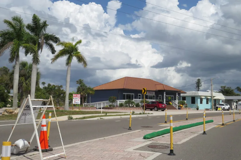 Estero Blvd road work on Fort Myers Beach