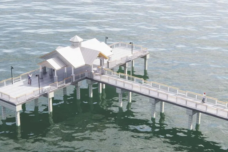 Rendering of the new Fort Myers Beach pier
