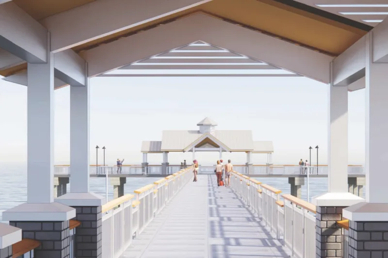 Rendering of the new Fort Myers Beach pier