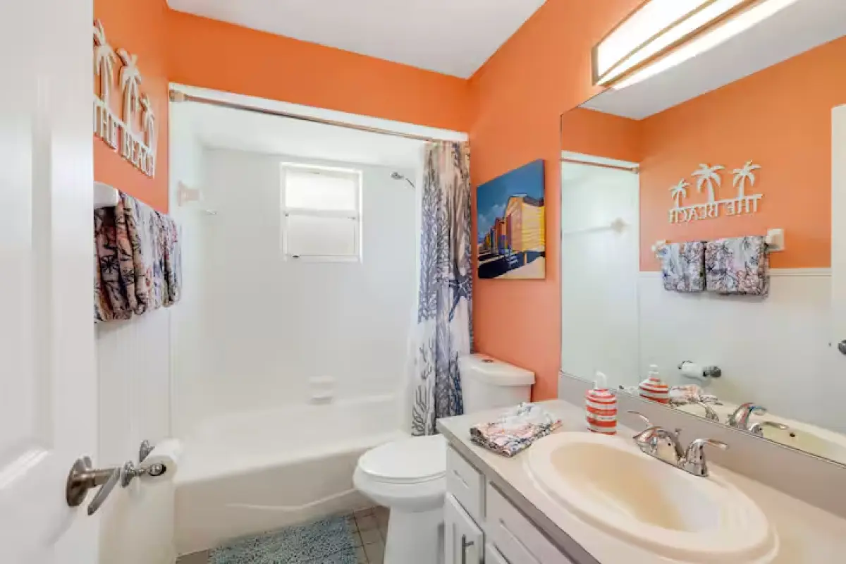 Second bathroom with shower