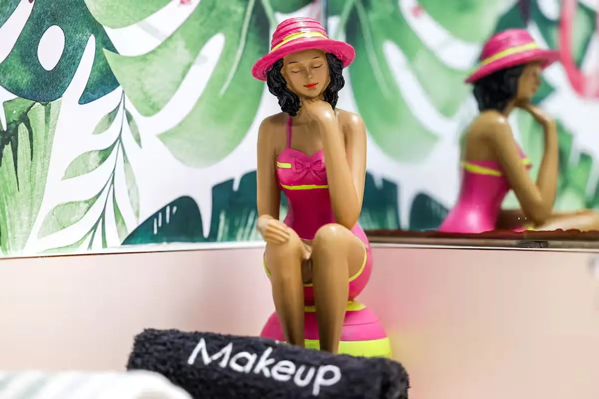 Fun beach-themed decor figure